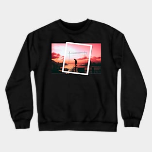 Aesthetic boy under a frame Crewneck Sweatshirt